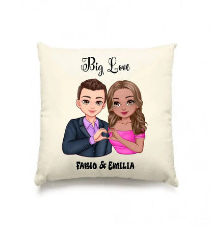 5in1: Sweet Couple personalisierbar - Kissen 40x40 cm