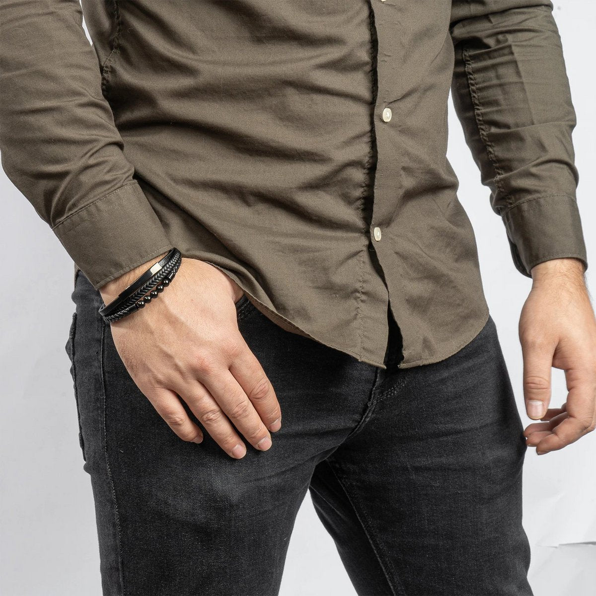 Lederarmband „Perle“