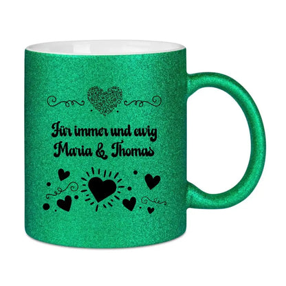 Love Design 3 • Glitzertasse ohne Farbverlauf