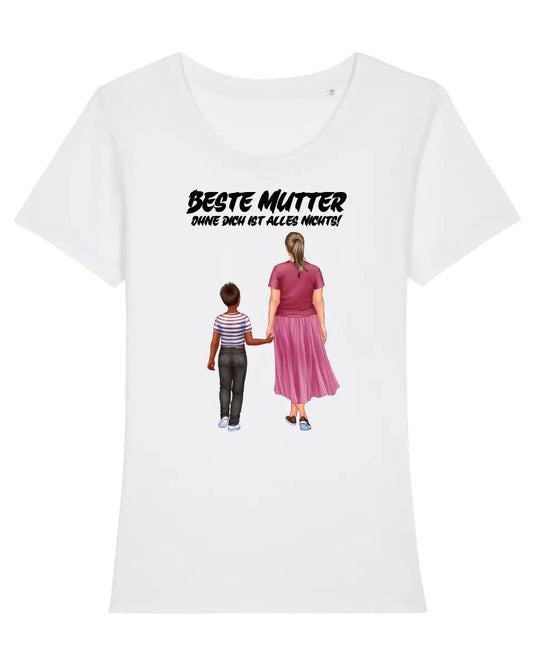 Mutter und Kind Designer Huge-Family-Look, personalisierbar: Damen Expresser T-Shirt in 5 Farben XS-XXL