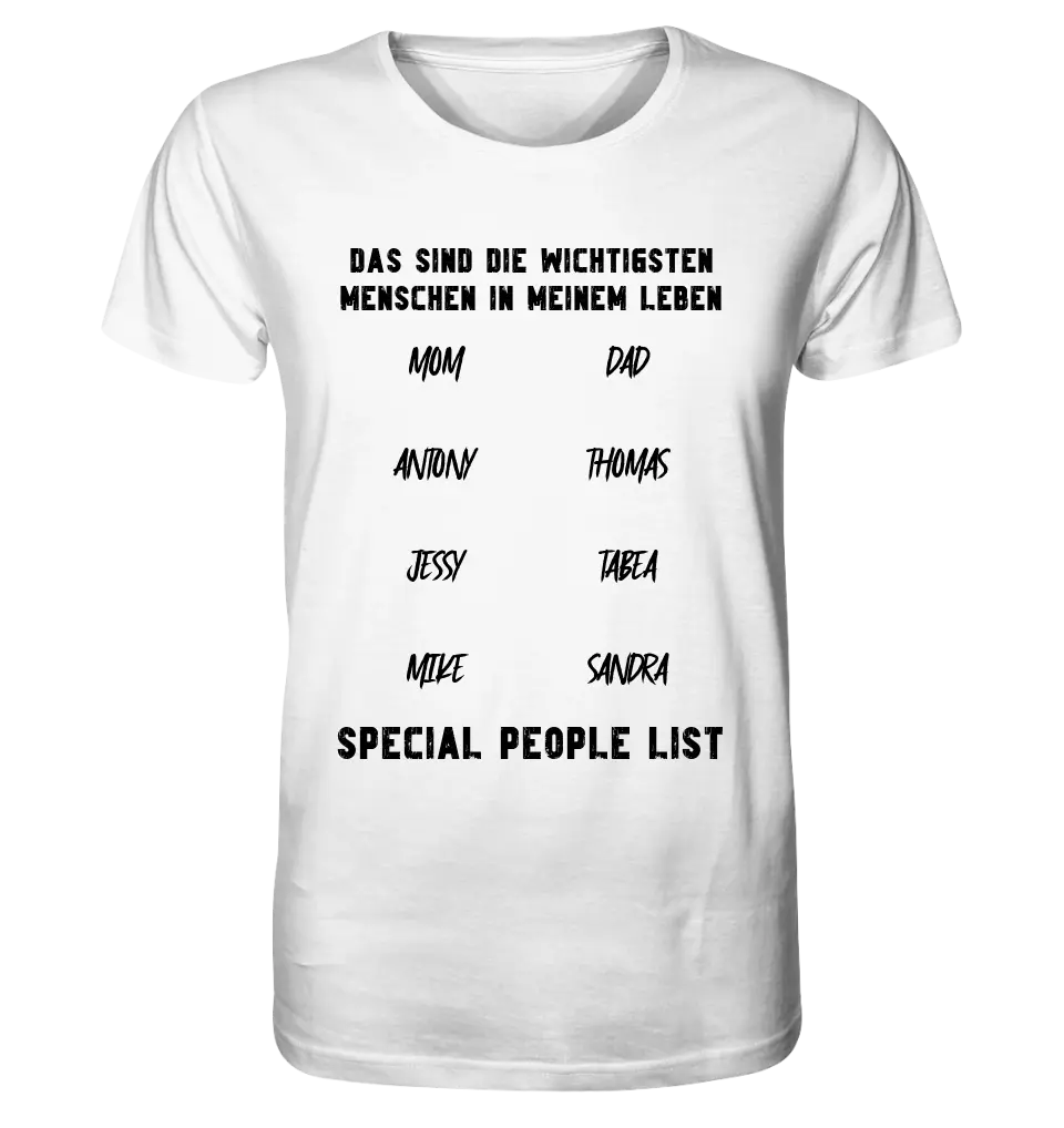 Gestalte den Text (personalisierbar) - Unisex Premium T-Shirt XS-5XL aus Bio-Baumwolle für Damen & Herren - HalloGeschenk.de