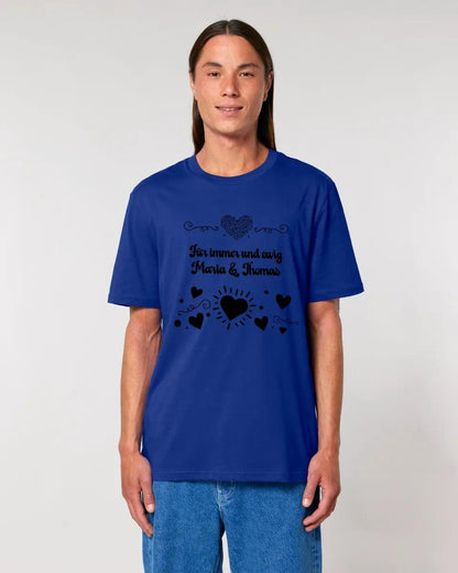 LOVE DESIGN 3 (personalisierbar) - Unisex Premium T-Shirt XS-5XL aus Bio-Baumwolle für Damen & Herren - HalloGeschenk.de