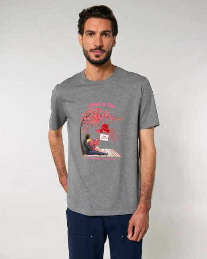 Paar Designer Valentinstag Picknick (personalisierbar) - Unisex Premium T-Shirt XS-5XL aus Bio-Baumwolle für Damen & Herren - HalloGeschenk.de