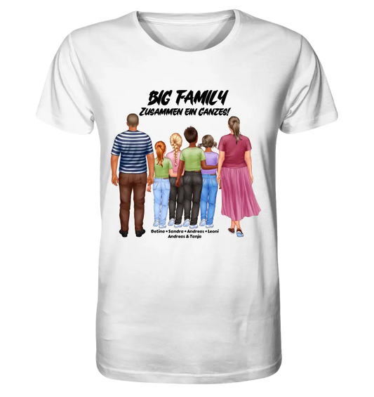 Huge Familien-Designer mit 0-4 Kindern - Unisex Premium T-Shirt XS-5XL aus Bio-Baumwolle für Damen & Herren