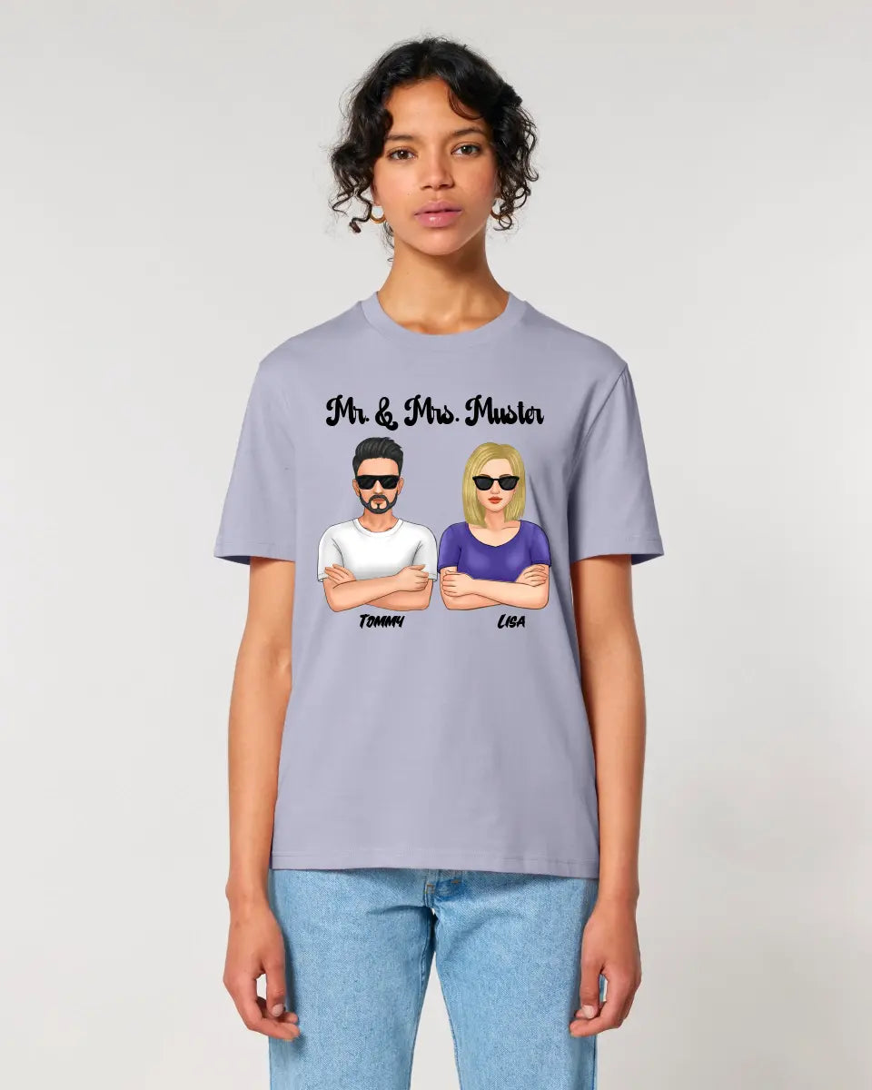 5in1: Cool Couple (customizable) - Unisex Premium T-Shirt XS-5XL made of organic cotton for women &amp; men