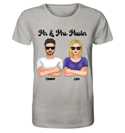 5in1: Cool Couple (customizable) - Unisex Premium T-Shirt XS-5XL made of organic cotton for women &amp; men