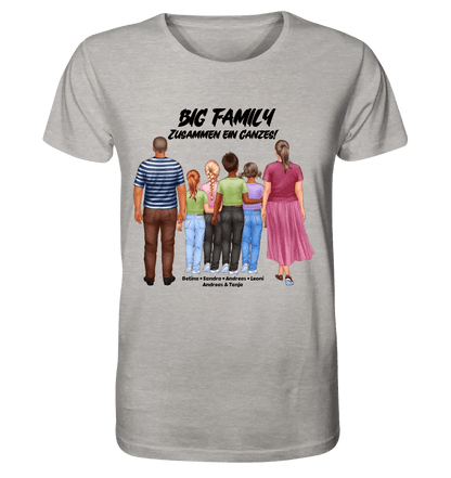 Huge Familien-Designer mit 0-4 Kindern - Unisex Premium T-Shirt XS-5XL aus Bio-Baumwolle für Damen & Herren - HalloGeschenk.de