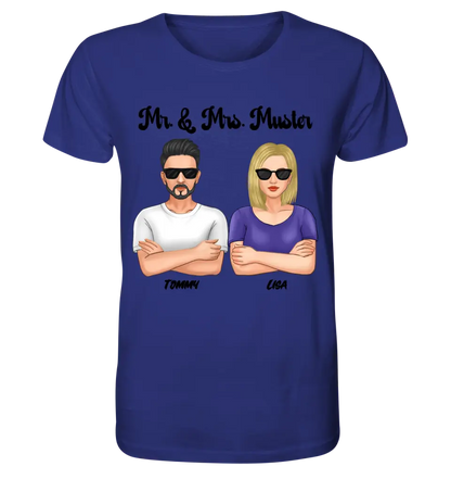 5in1: Cool Couple (personalisierbar) - Unisex Premium T-Shirt XS-5XL aus Bio-Baumwolle für Damen & Herren