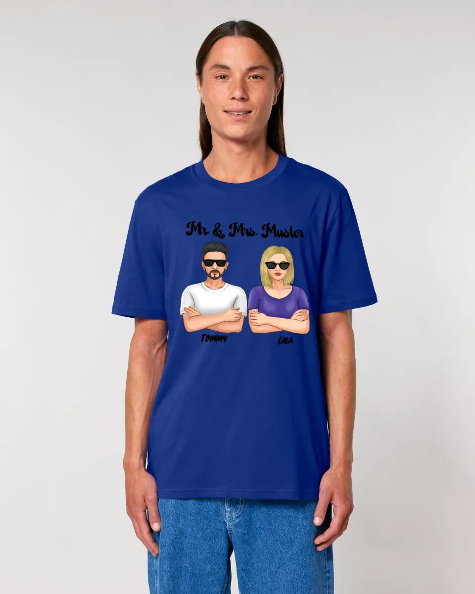 5in1: Cool Couple (customizable) - Unisex Premium T-Shirt XS-5XL made of organic cotton for women &amp; men