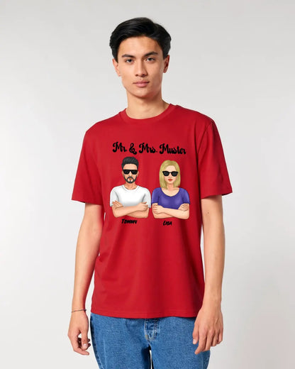 5in1: Cool Couple (customizable) - Unisex Premium T-Shirt XS-5XL made of organic cotton for women &amp; men