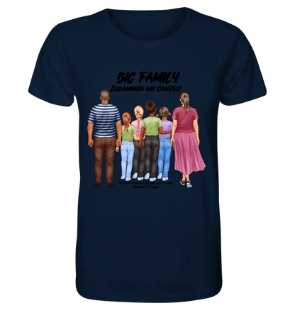 Huge Familien-Designer mit 0-4 Kindern - Unisex Premium T-Shirt XS-5XL aus Bio-Baumwolle für Damen & Herren - HalloGeschenk.de