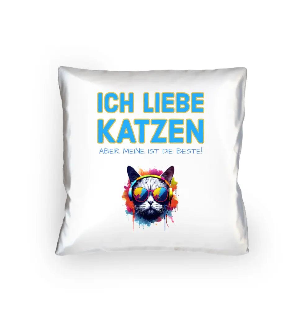 "Wähle die Katze" aus unserer "MIX-IT!"-Kollektion - Kissen 40x40 cm - personalisierbar - HalloGeschenk.de