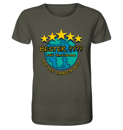 Best ??? Designer (Beste Mama, Bester Papa, Traumfrau, Chef-Mechaniker uvm.) - Unisex Premium T-Shirt XS-5XL aus Bio-Baumwolle