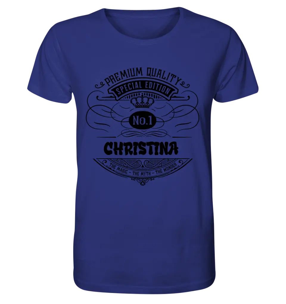 No.1 + desired name - Unisex Premium T-Shirt XS-5XL made of organic cotton for women &amp; men