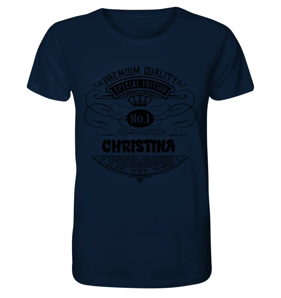 No.1 + desired name - Unisex Premium T-Shirt XS-5XL made of organic cotton for women &amp; men