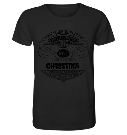 No.1 + desired name - Unisex Premium T-Shirt XS-5XL made of organic cotton for women &amp; men