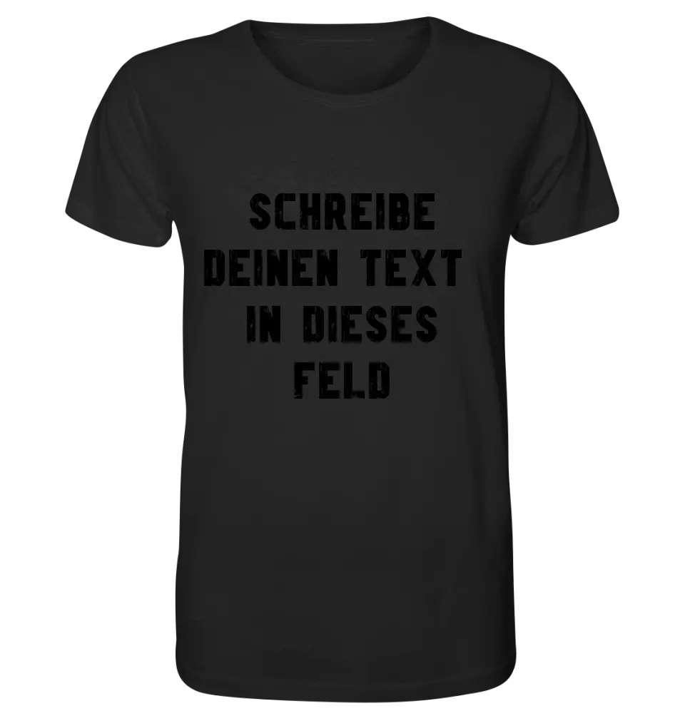 Textblock - Schreibe was du willst - Unisex Premium T-Shirt XS-5XL aus Bio-Baumwolle für Damen & Herren