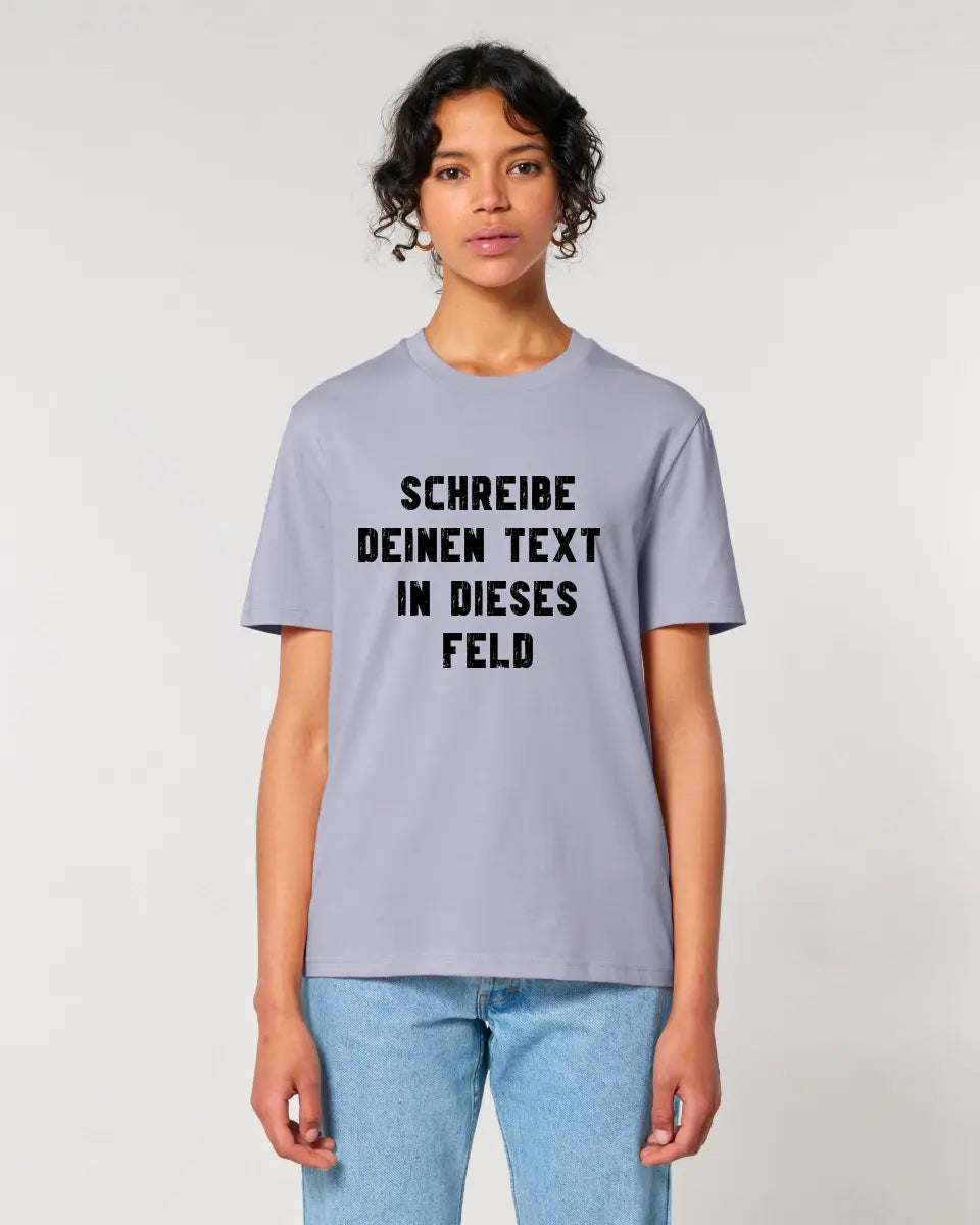 Textblock - Schreibe was du willst - Unisex Premium T-Shirt XS-5XL aus Bio-Baumwolle für Damen & Herren