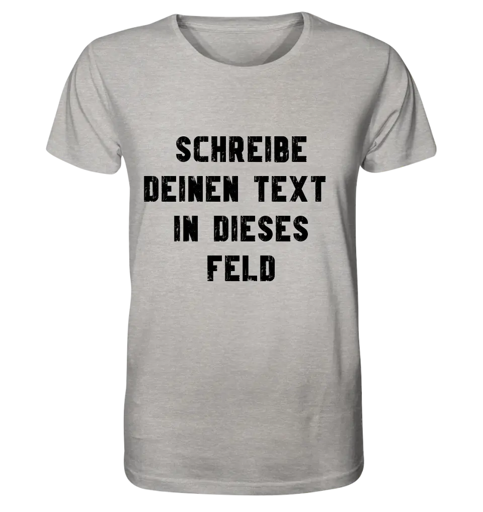 Textblock - Schreibe was du willst - Unisex Premium T-Shirt XS-5XL aus Bio-Baumwolle für Damen & Herren