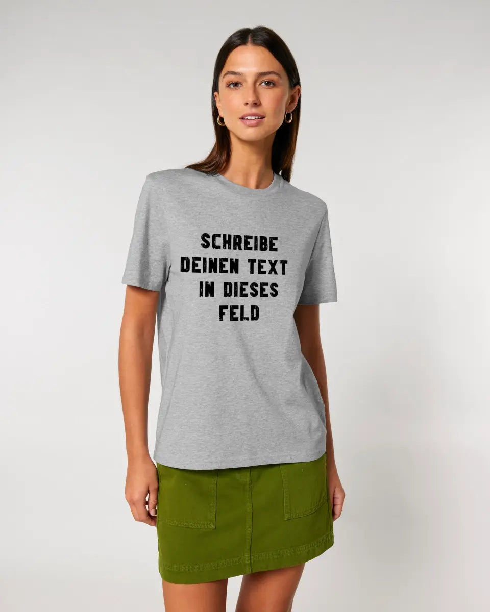 Textblock - Schreibe was du willst - Unisex Premium T-Shirt XS-5XL aus Bio-Baumwolle für Damen & Herren