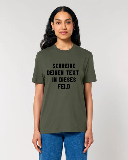 Textblock - Schreibe was du willst - Unisex Premium T-Shirt XS-5XL aus Bio-Baumwolle für Damen & Herren