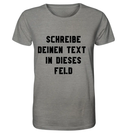 Textblock - Schreibe was du willst - Unisex Premium T-Shirt XS-5XL aus Bio-Baumwolle für Damen & Herren