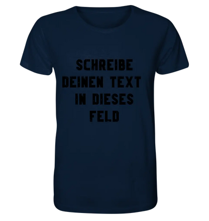 Textblock - Schreibe was du willst - Unisex Premium T-Shirt XS-5XL aus Bio-Baumwolle für Damen & Herren