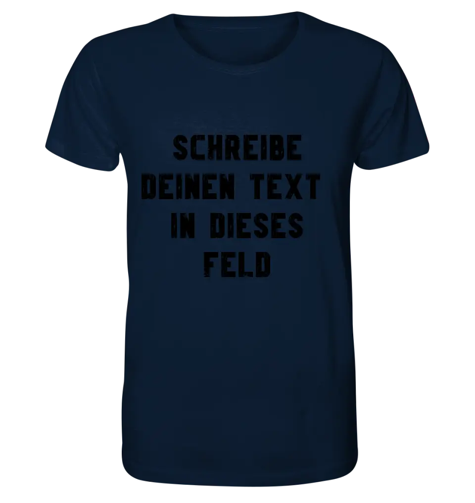 Textblock - Schreibe was du willst - Unisex Premium T-Shirt XS-5XL aus Bio-Baumwolle für Damen & Herren