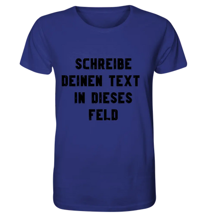 Textblock - Schreibe was du willst - Unisex Premium T-Shirt XS-5XL aus Bio-Baumwolle für Damen & Herren