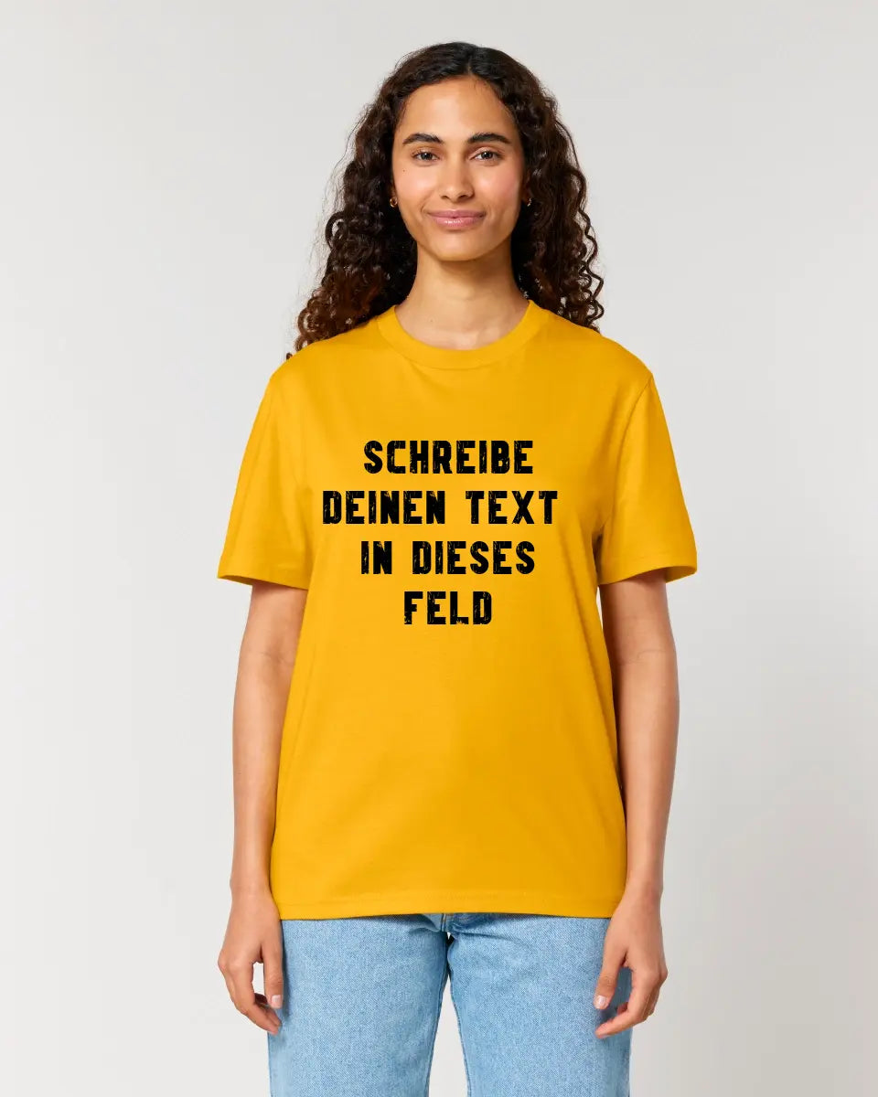 Textblock - Schreibe was du willst - Unisex Premium T-Shirt XS-5XL aus Bio-Baumwolle für Damen & Herren