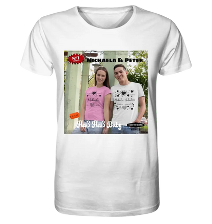 Schallplatten Look Fotoartikel - Unisex Premium T-Shirt XS-5XL aus Bio-Baumwolle für Damen & Herren