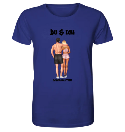 Paar Designer: Fitness Couple (personalisierbar) - Unisex Premium T-Shirt XS-5XL aus Bio-Baumwolle für Damen & Herren