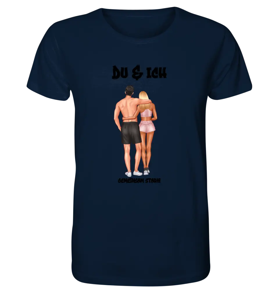 Couple Designer: Fitness Couple (customizable) - Unisex Premium T-Shirt XS-5XL made of organic cotton for women &amp; men