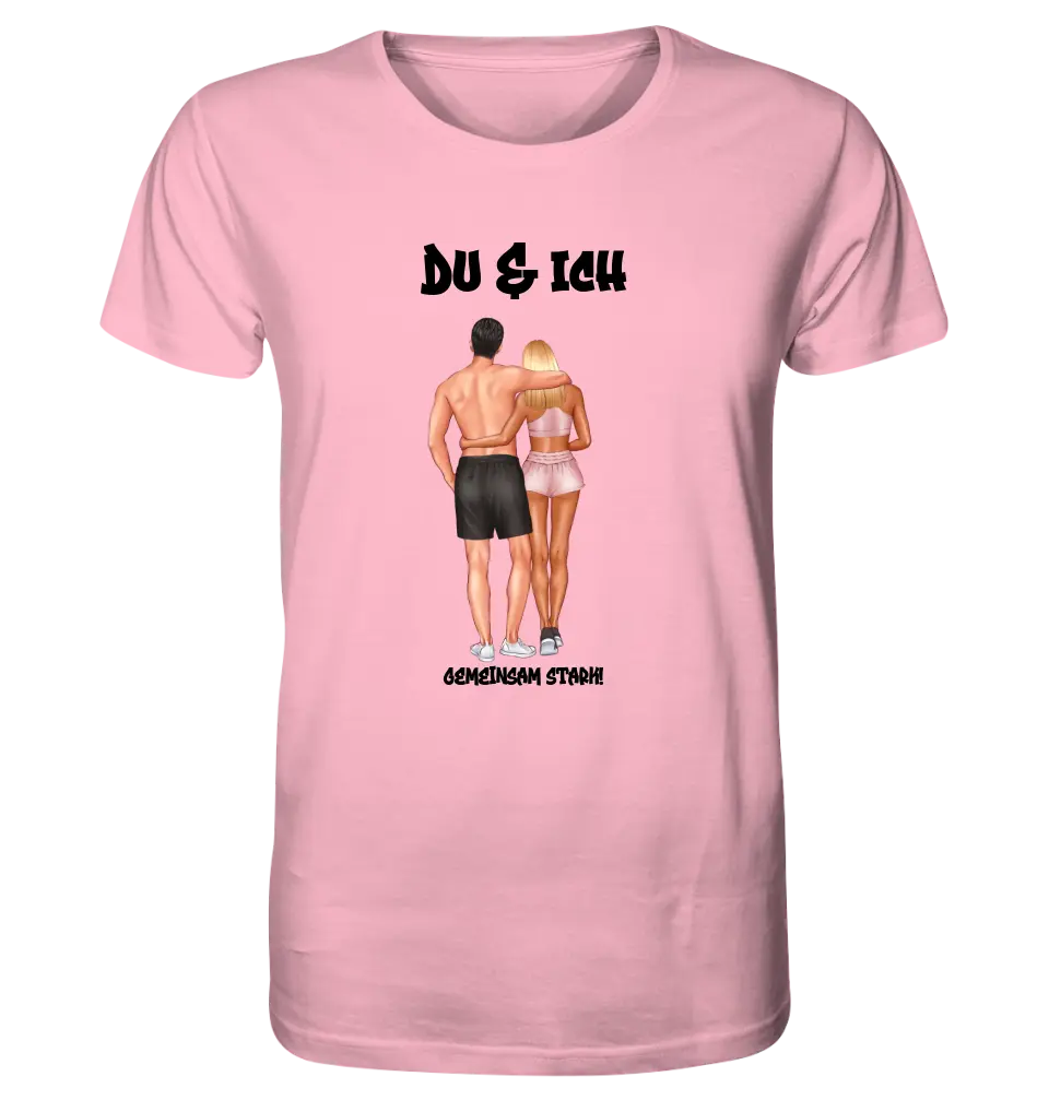 Couple Designer: Fitness Couple (customizable) - Unisex Premium T-Shirt XS-5XL made of organic cotton for women &amp; men