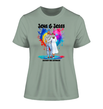 Couple Designer: Fashion Look (customizable) - Ladies Premium T-Shirt XS-2XL made of organic cotton for women