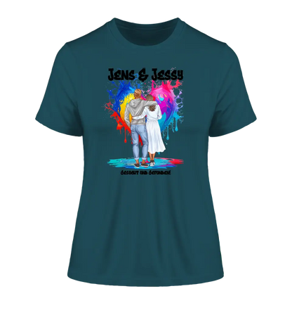 Couple Designer: Fashion Look (customizable) - Ladies Premium T-Shirt XS-2XL made of organic cotton for women