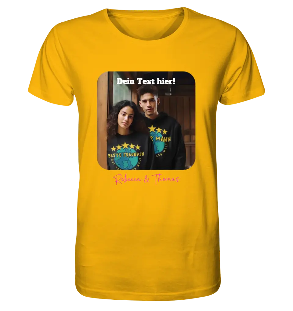 Your picture in square shape (customizable) - Unisex Premium T-Shirt XS-5XL made of organic cotton for women &amp; men