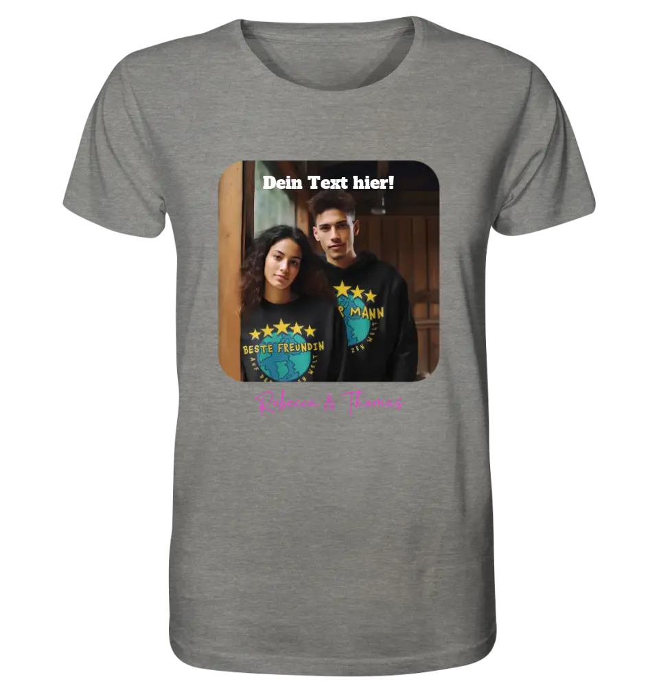 Your picture in square shape (customizable) - Unisex Premium T-Shirt XS-5XL made of organic cotton for women &amp; men