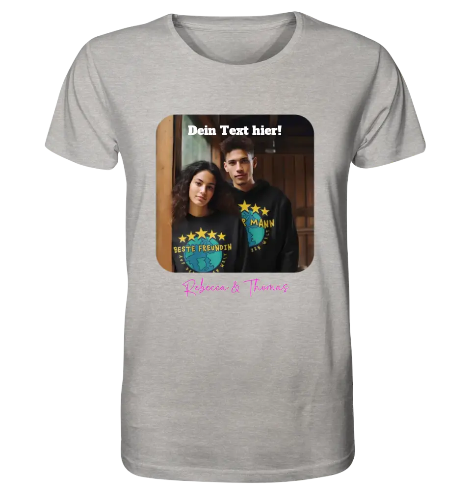 Your picture in square shape (customizable) - Unisex Premium T-Shirt XS-5XL made of organic cotton for women &amp; men