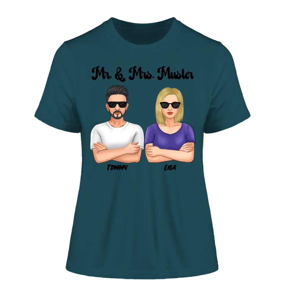 5in1: Cool Couple - Ladies Premium T-Shirt XS-2XL made of organic cotton for women