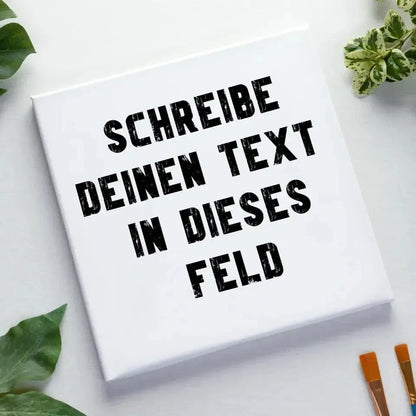 TEXTBLOCK / Gestalte den Text - Leinwand in 4 Größen