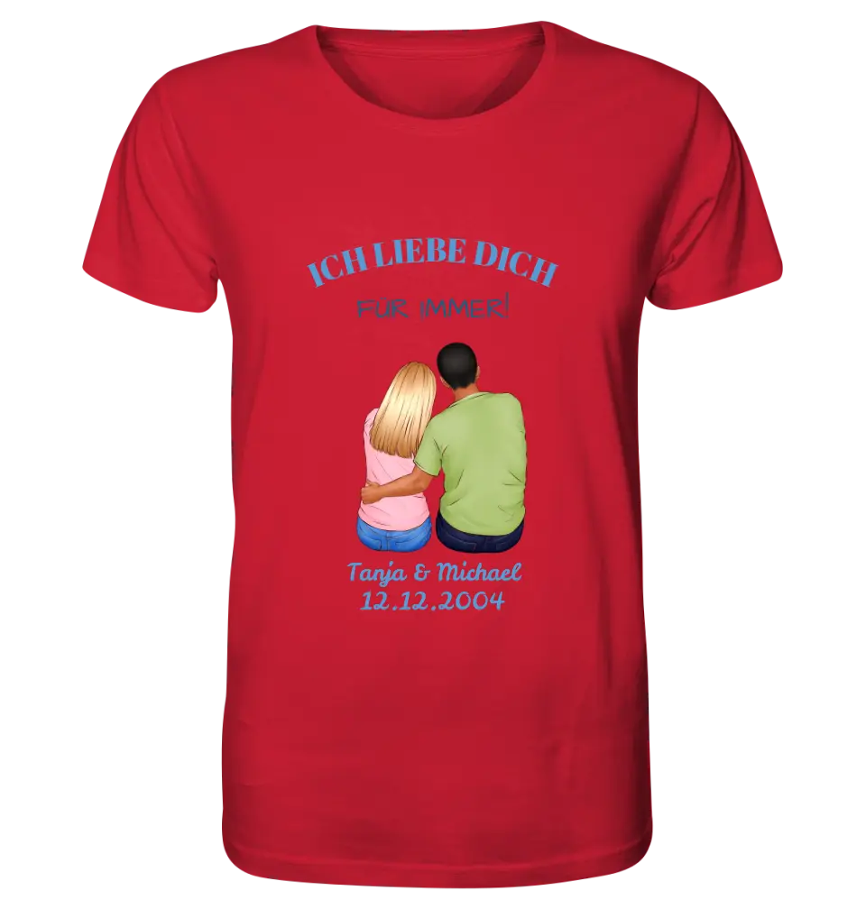 3in1: Paar Designer • Unisex Premium T-Shirt XS-5XL aus Bio-Baumwolle für Damen & Herren