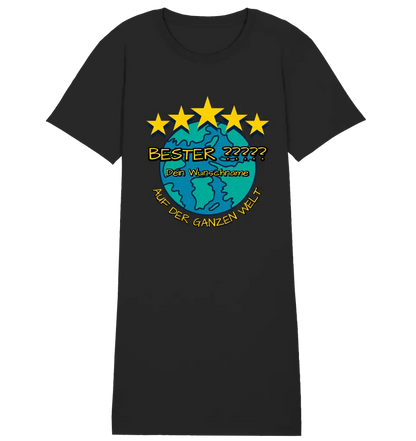 Best ??? Designer (Beste Mama, Beste Oma, Legend, Epic uvm.) - Ladies Premium T-Shirt Kleid aus Bio-Baumwolle S-2XL