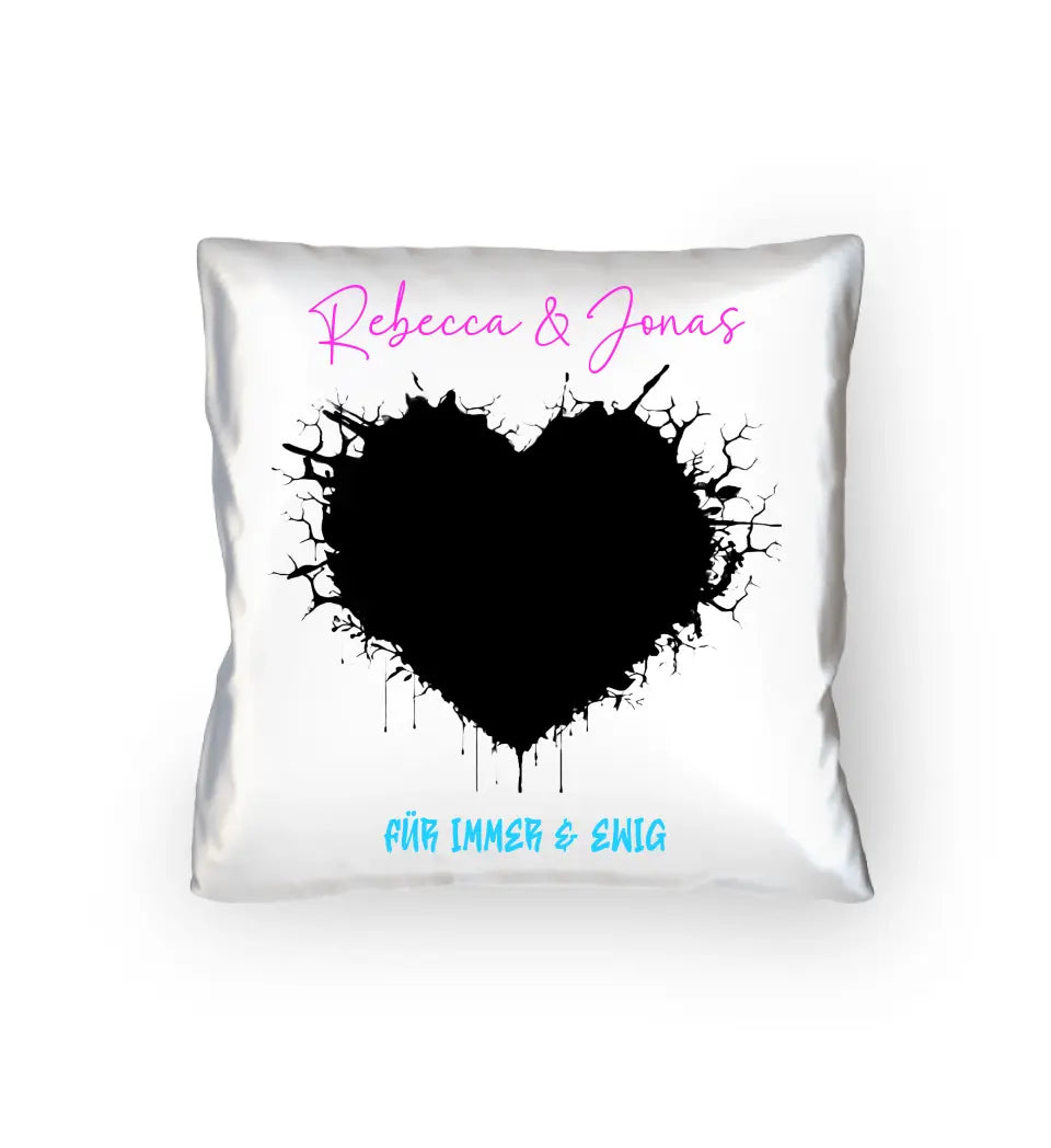 Your picture in "Wild-Heart" design - cushion 40x40 cm