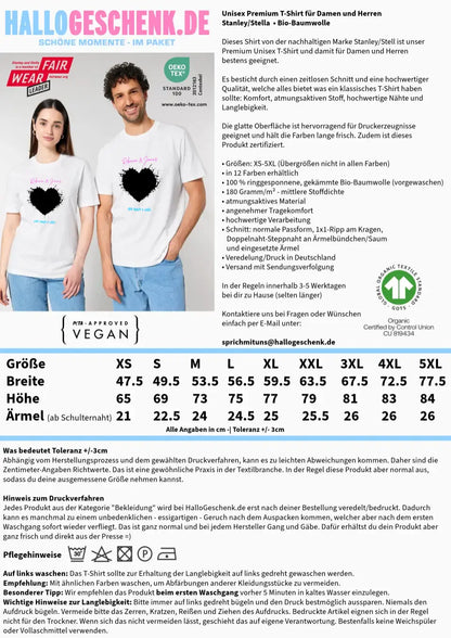 Dein Bild im "Wild-Heart" Design (personalisierbar) - Unisex Premium T-Shirt XS-5XL aus Bio-Baumwolle für Damen & Herren