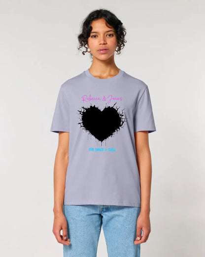 Your picture in the "Wild-Heart" design (customizable) - Unisex Premium T-Shirt XS-5XL made of organic cotton for women &amp; men