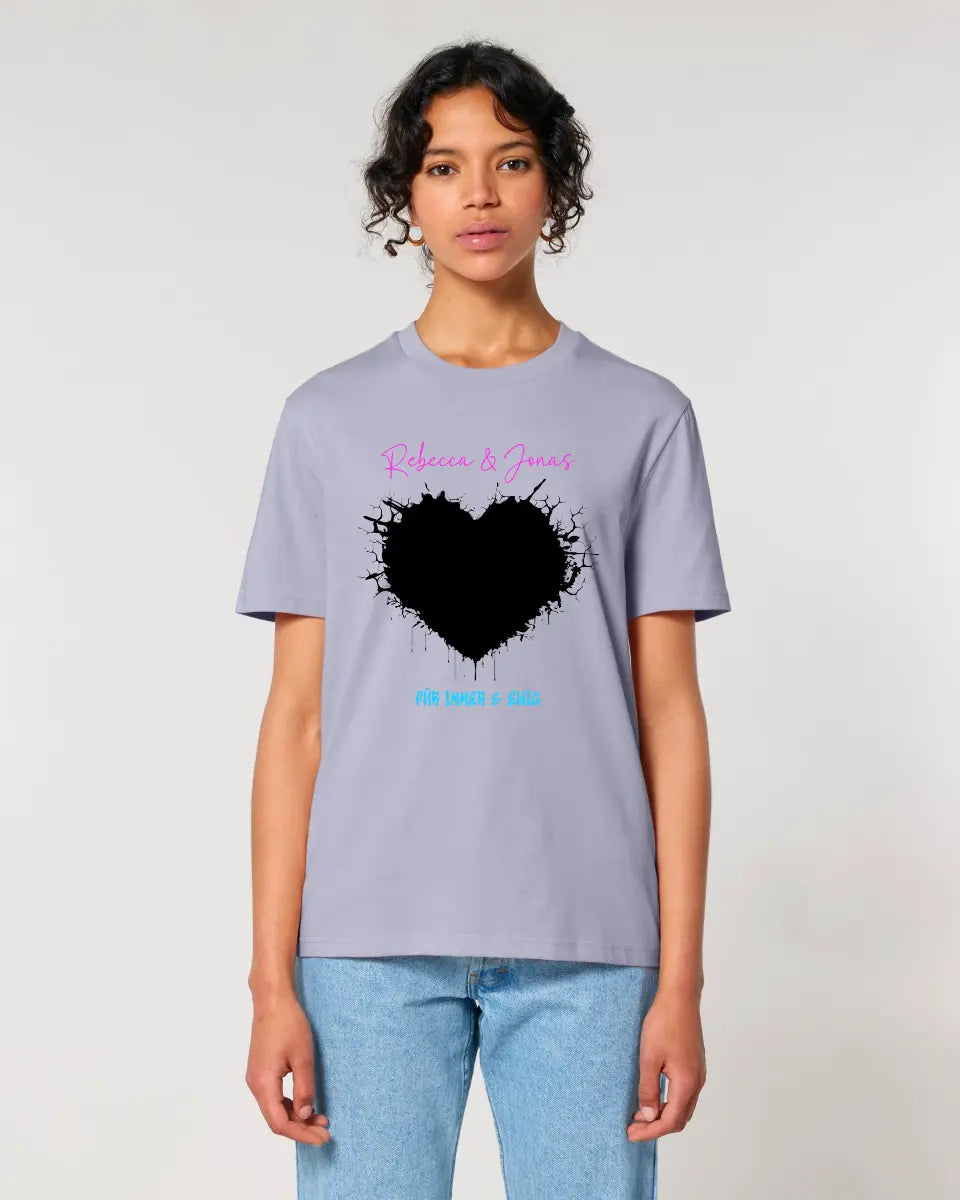 Dein Bild im "Wild-Heart" Design (personalisierbar) - Unisex Premium T-Shirt XS-5XL aus Bio-Baumwolle für Damen & Herren