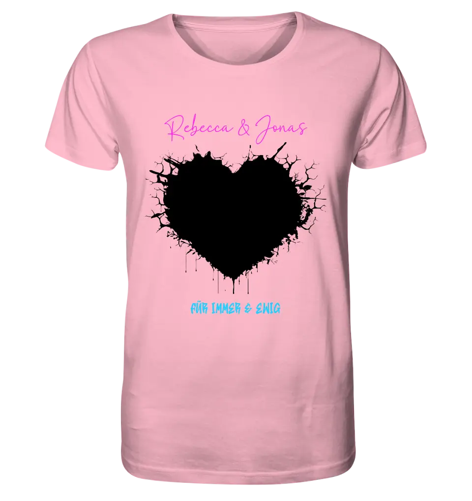 Your picture in the "Wild-Heart" design (customizable) - Unisex Premium T-Shirt XS-5XL made of organic cotton for women &amp; men