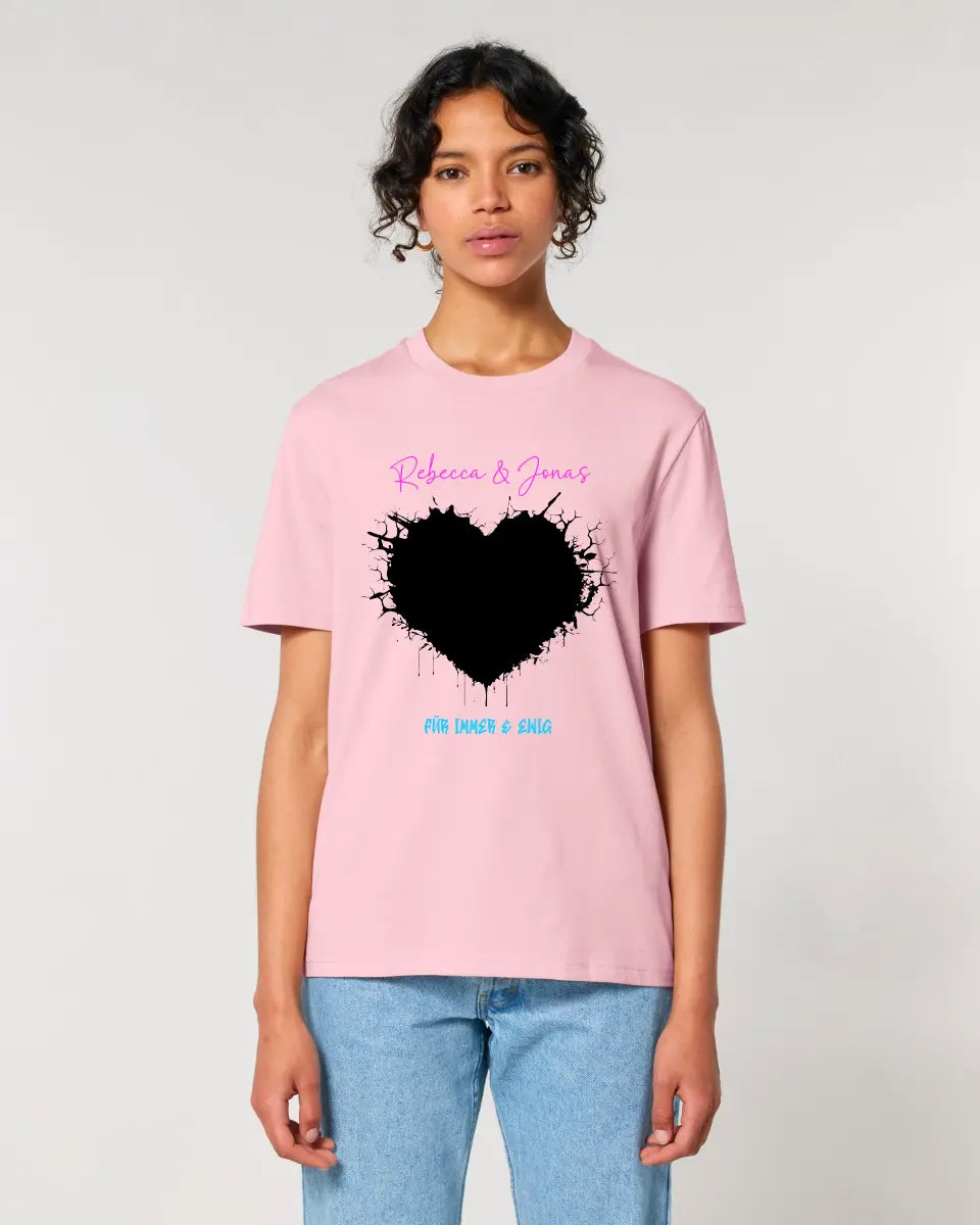 Dein Bild im "Wild-Heart" Design (personalisierbar) - Unisex Premium T-Shirt XS-5XL aus Bio-Baumwolle für Damen & Herren