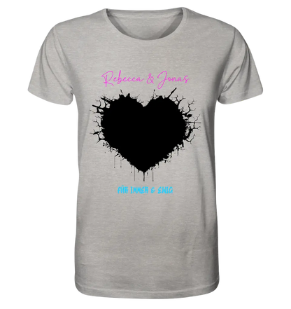 Your picture in the "Wild-Heart" design (customizable) - Unisex Premium T-Shirt XS-5XL made of organic cotton for women &amp; men